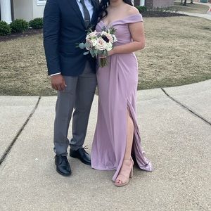 Quartz David’s bridal bridesmaids dress